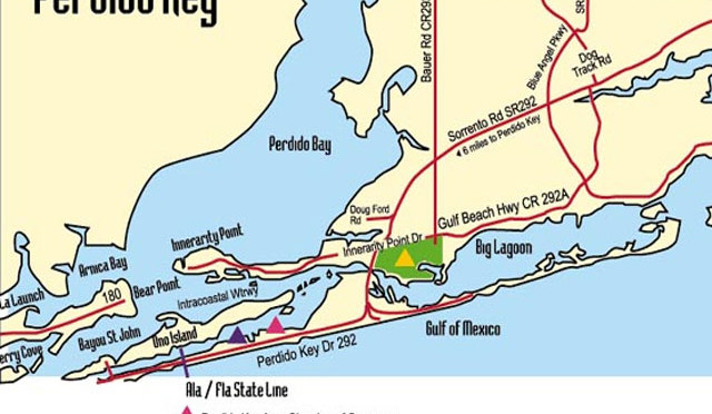 Perdido Key Map