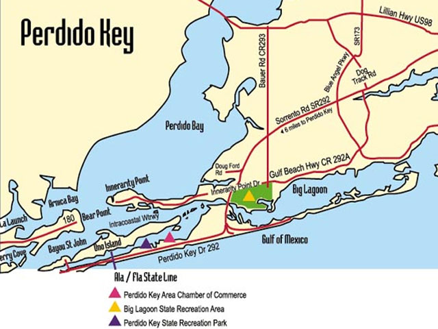 Perdido Key Map